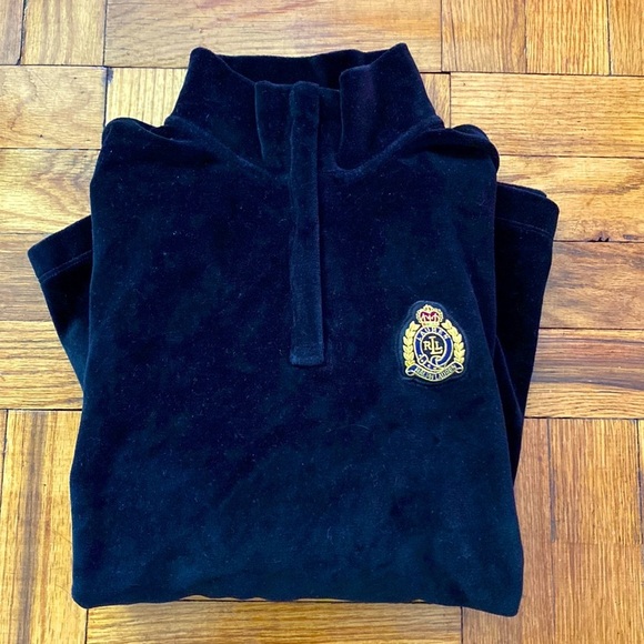 Polo Ralph Lauren Sweaters - vintage polo ralph lauren petite black sweater size: P/S